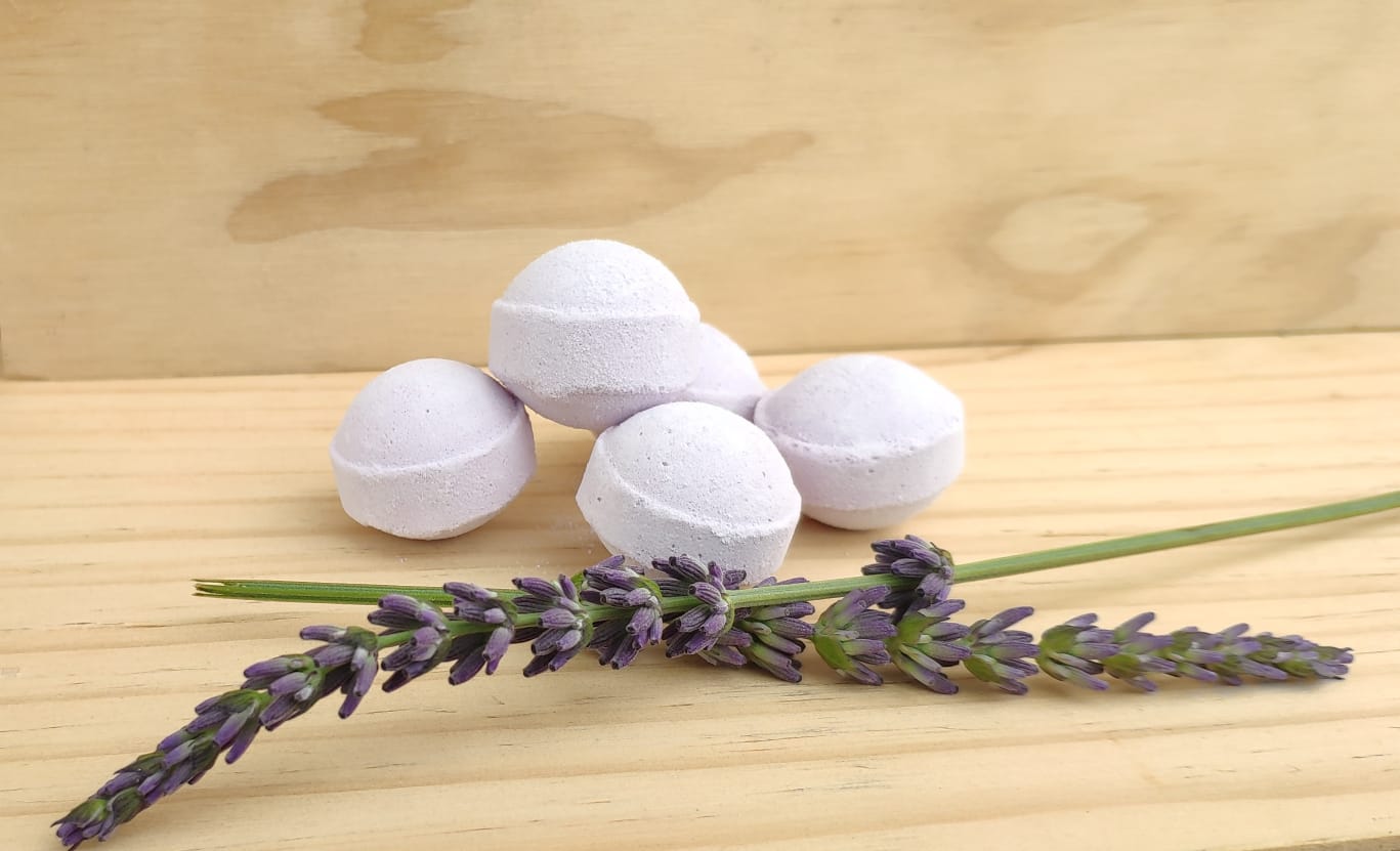 Bombitas efervescentes de lavanda
