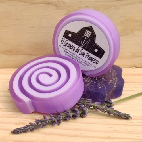 Jabón enrollado de lavanda